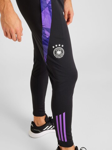 ADIDAS PERFORMANCESlimfit Sportske hlače 'DFB Tiro 24' - crna boja