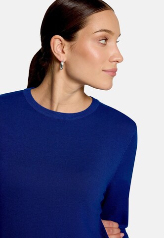 zero Feinstrickpullover mit Stehkragen in Blau