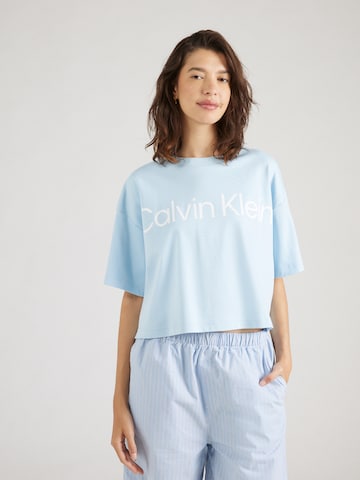Calvin Klein Oversized shirt in Blue: front