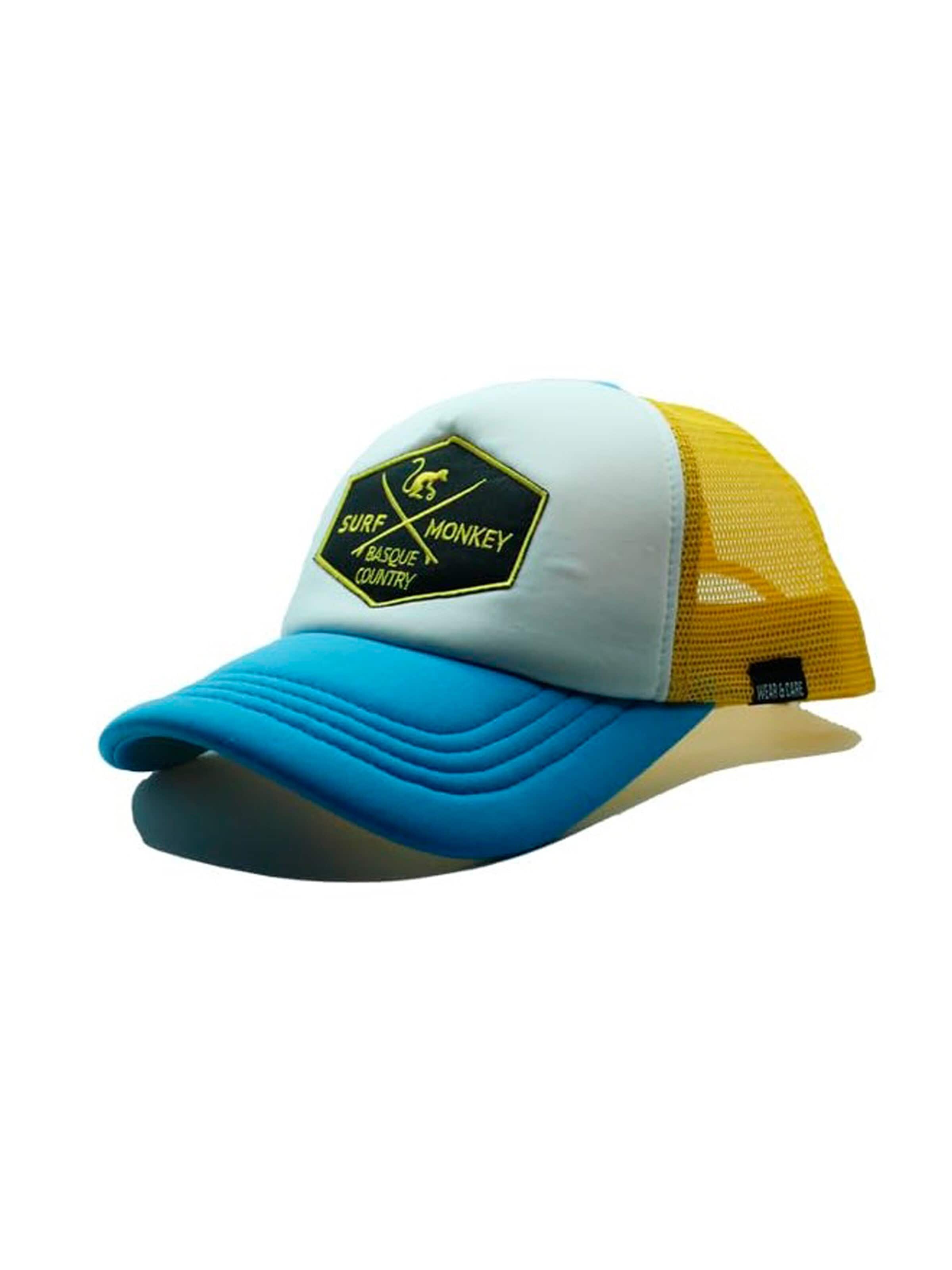 Surf Monkey - Gorra deportiva en amarillo: frente