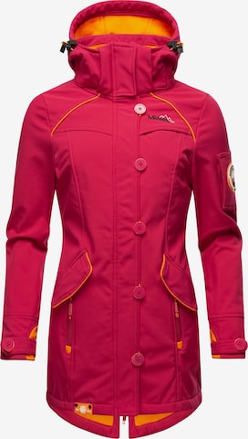 MARIKOO Weatherproof jacket 'Soulinaa' in Pink: front