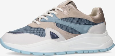 MANFIELD Sneaker in beige / marine / opal / weiß, Produktansicht