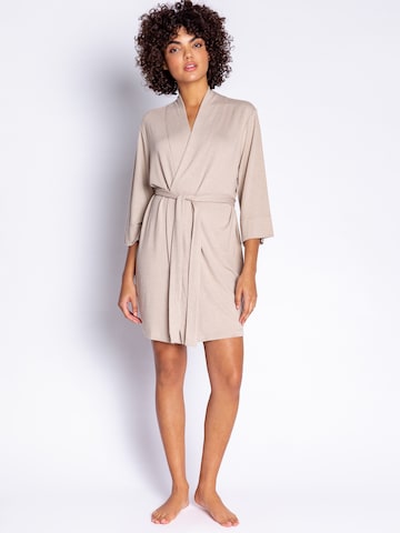 PJ Salvage Dressing Gown in Beige: front