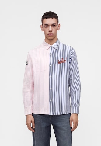 Coupe regular Chemise 'Elba' On Vacation en rose : devant