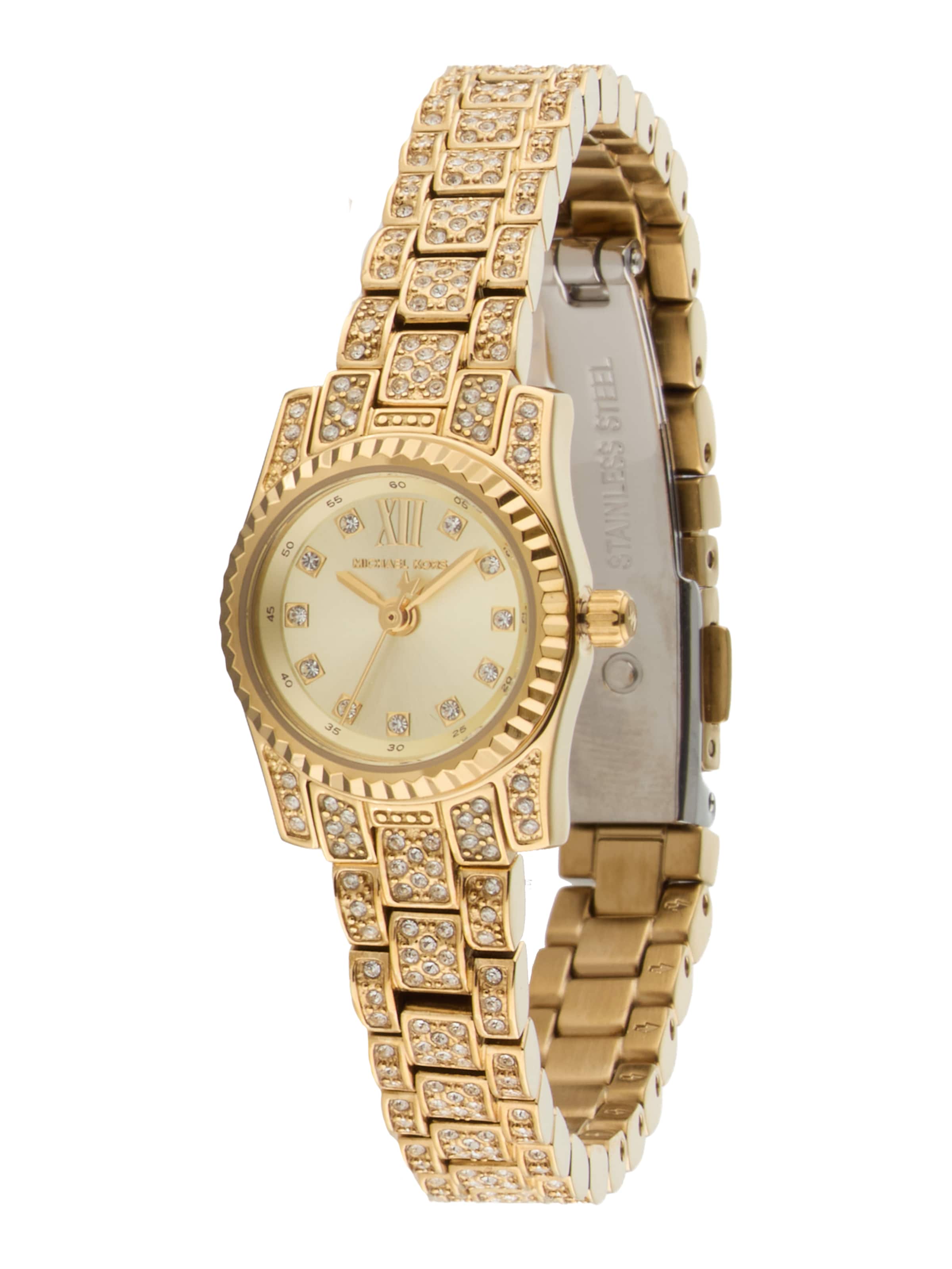 MICHAEL Michael Kors Analogové hodinky 'LEXINGTON' – zlatá: přední strana