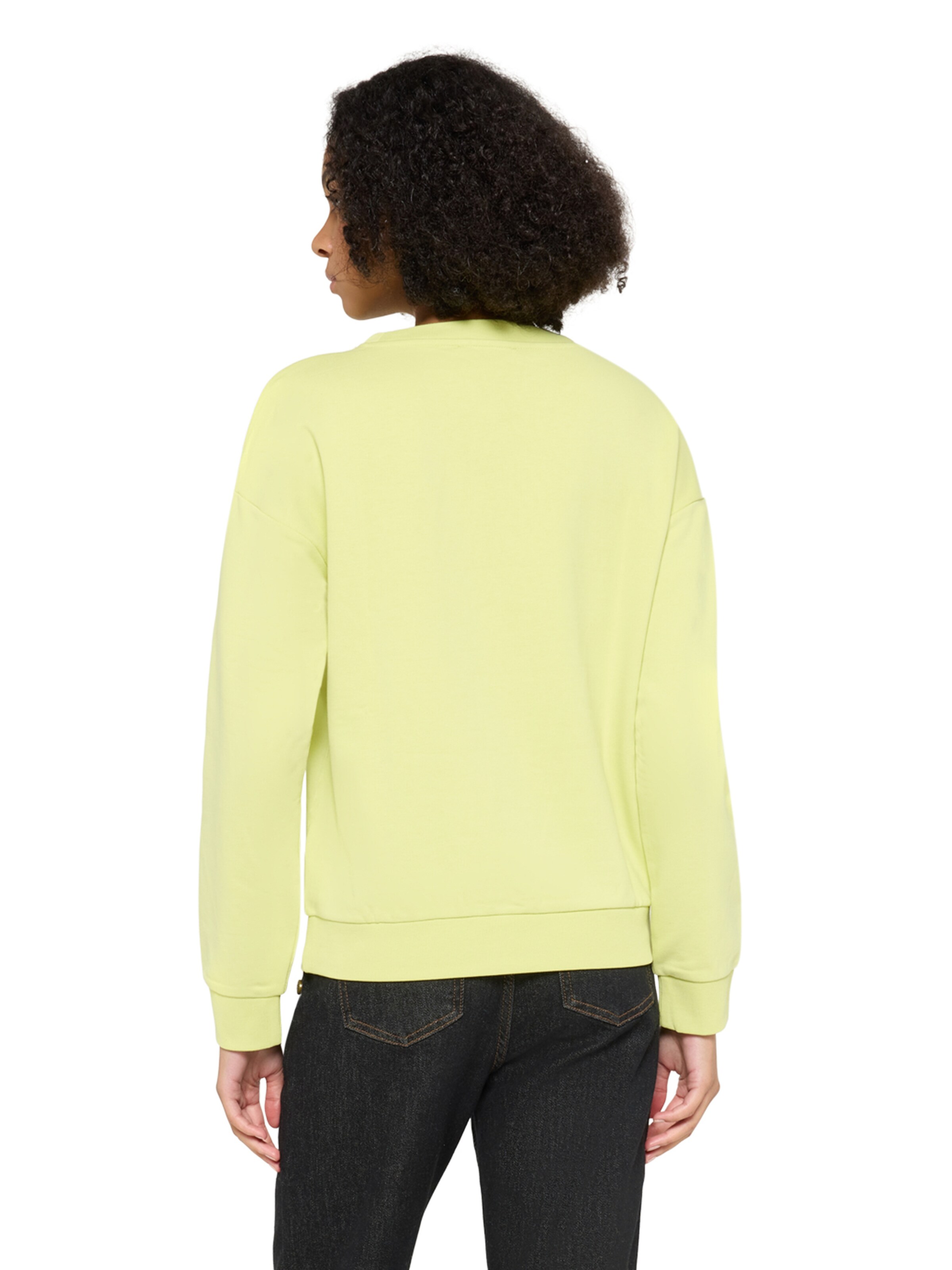 Cartoon Sweatshirt in Geel