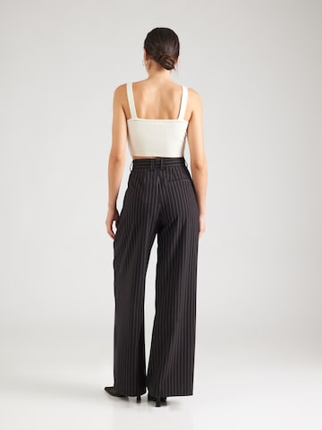 DKNY Wide Leg Hose in Schwarz: Rückseite