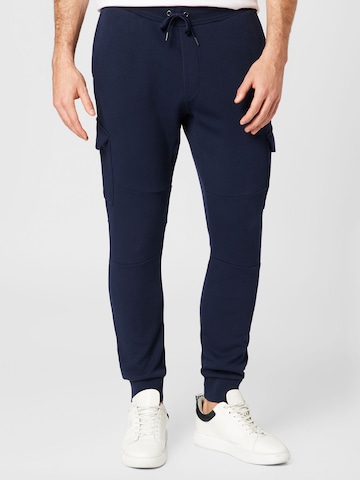 Polo Ralph Lauren Tapered Cargo Pants in Blue: front