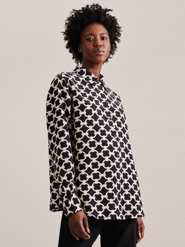 SEIDENSTICKER Bluse 'Schwarze Rose' in Schwarz
