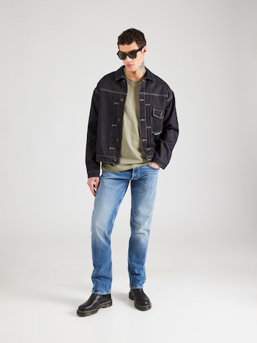 Tricou 'SLHASPEN' de la SELECTED pe verde