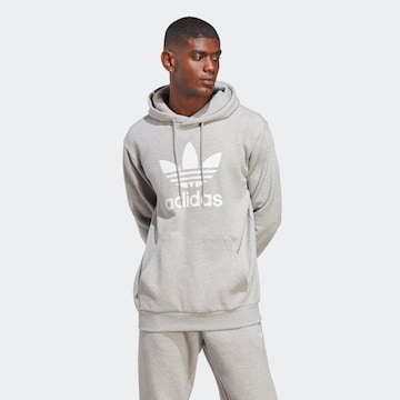 ADIDAS ORIGINALS Sweatshirt 'Adicolor Classics Trefoil' in Grey: front