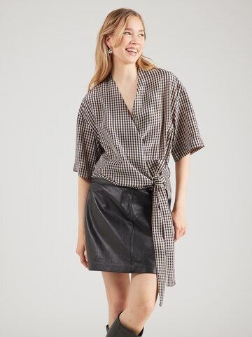 & Other Stories Bluse in Blau: Vorderseite