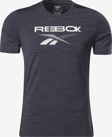 Reebok - Camiseta funcional en gris: frente