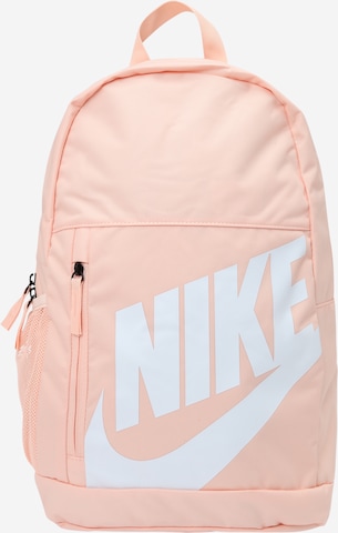 Nike Sportswear - Mochila 'ELMNTL' em laranja: frente