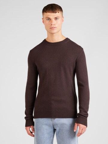 Pull-over JACK & JONES en marron : devant