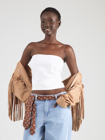 TOPSHOP Top 'MATHILDA' | bela barva: sprednja stran