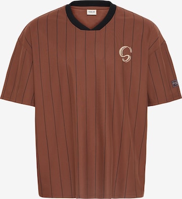 T-Shirt 'Sean' !Solid en marron : devant