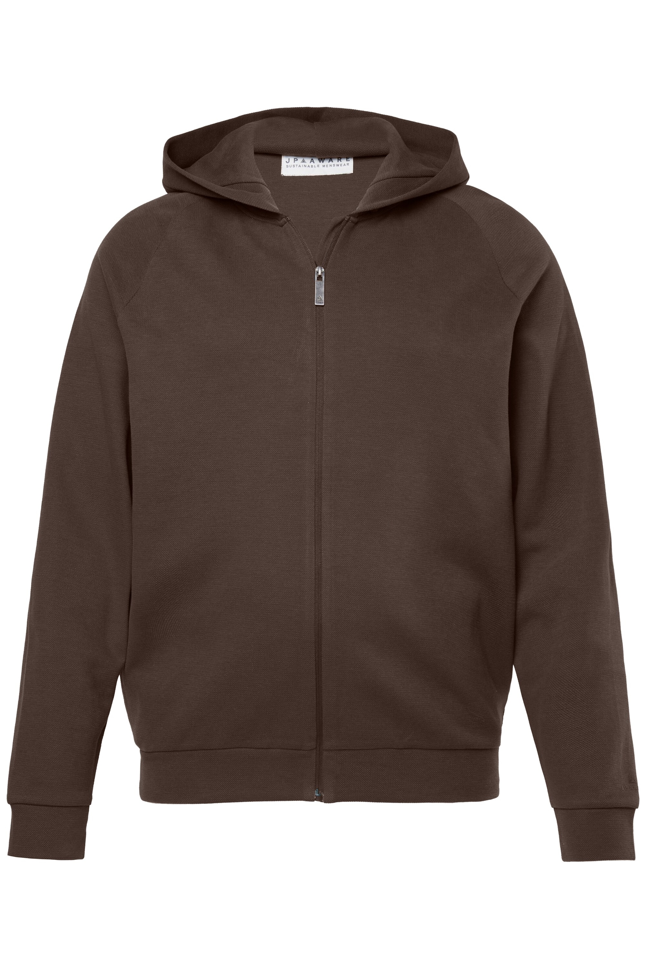 JP1880 Sweatvest in Bruin: voorkant