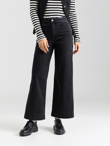 Wide Leg Jean 'NUPARIS' NÜMPH en noir : devant
