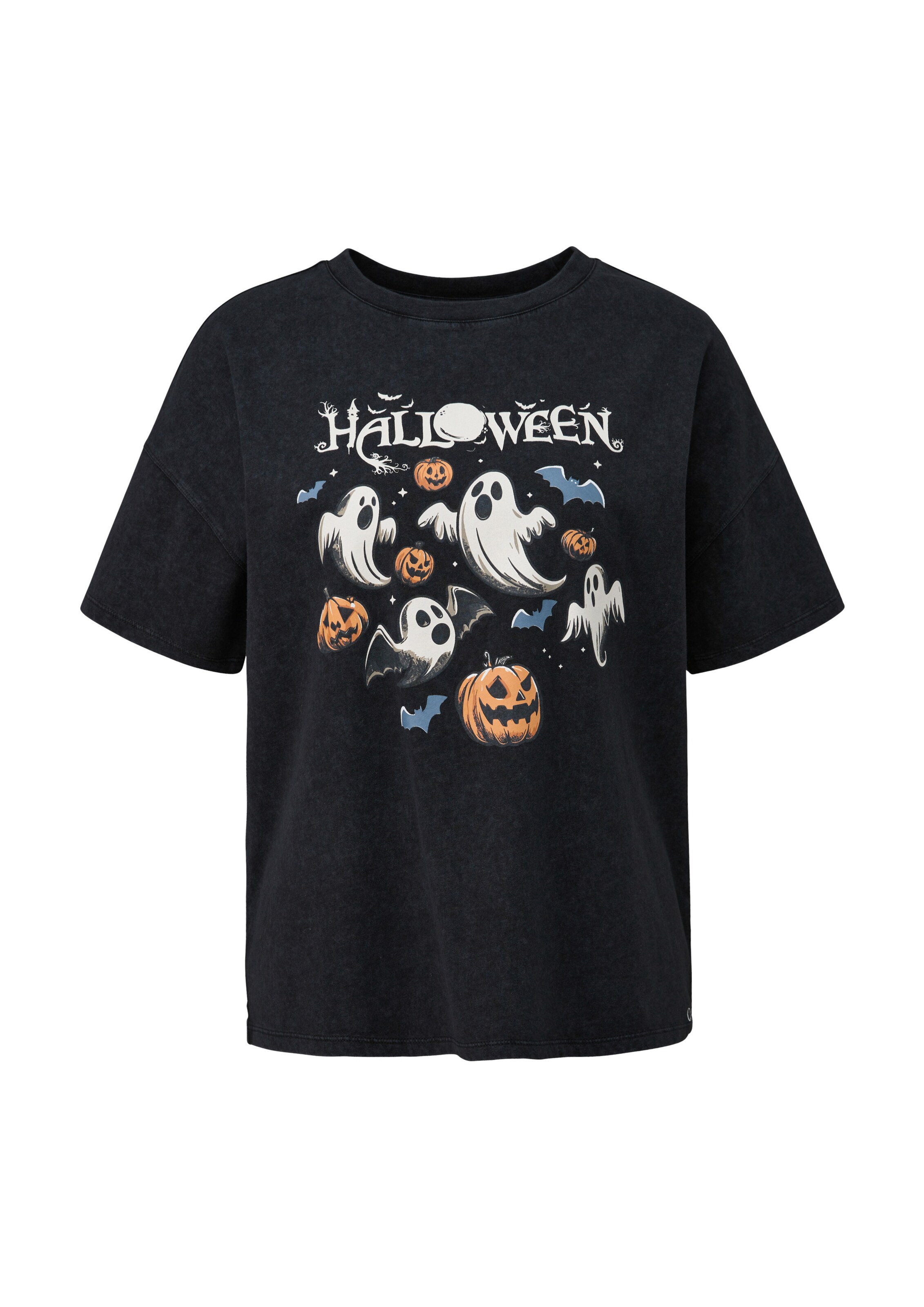 QS Shirt in Schwarz: Vorderseite
