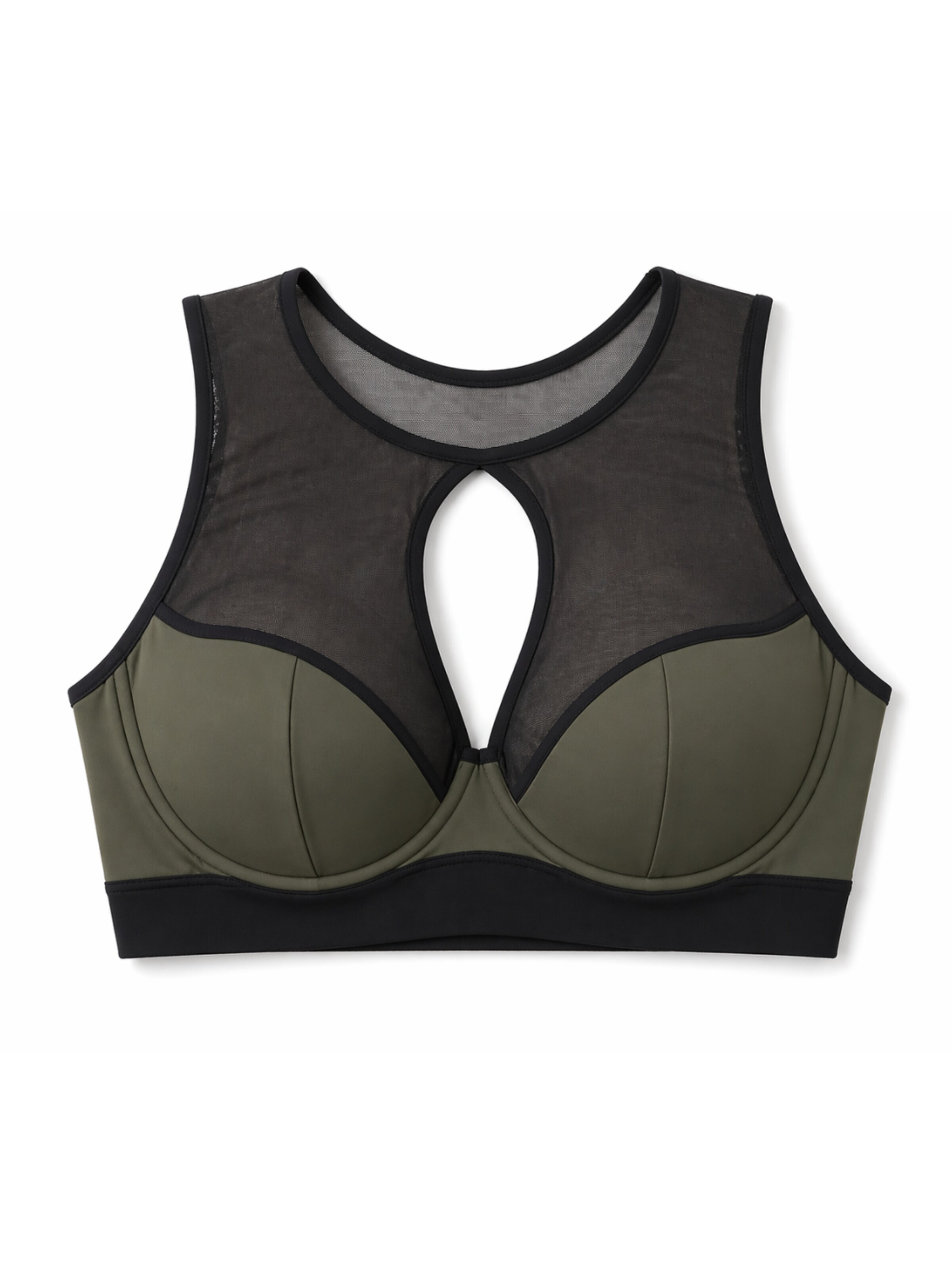 MILENKA Bralette Sports bra in Green: front
