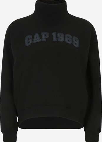 Sweat-shirt Gap Petite en noir : devant