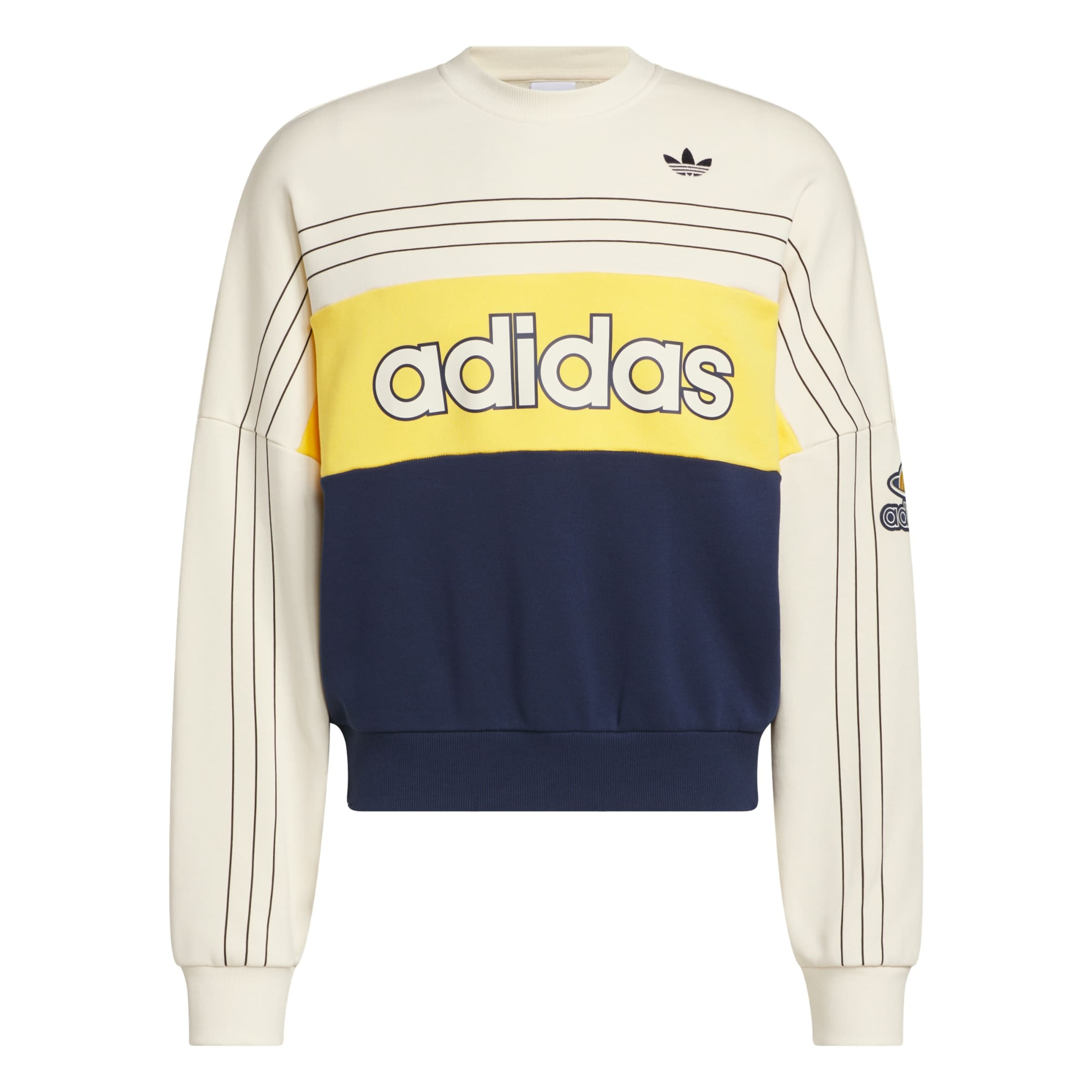 Felpa 'Varsity' di ADIDAS ORIGINALS in bianco: frontale