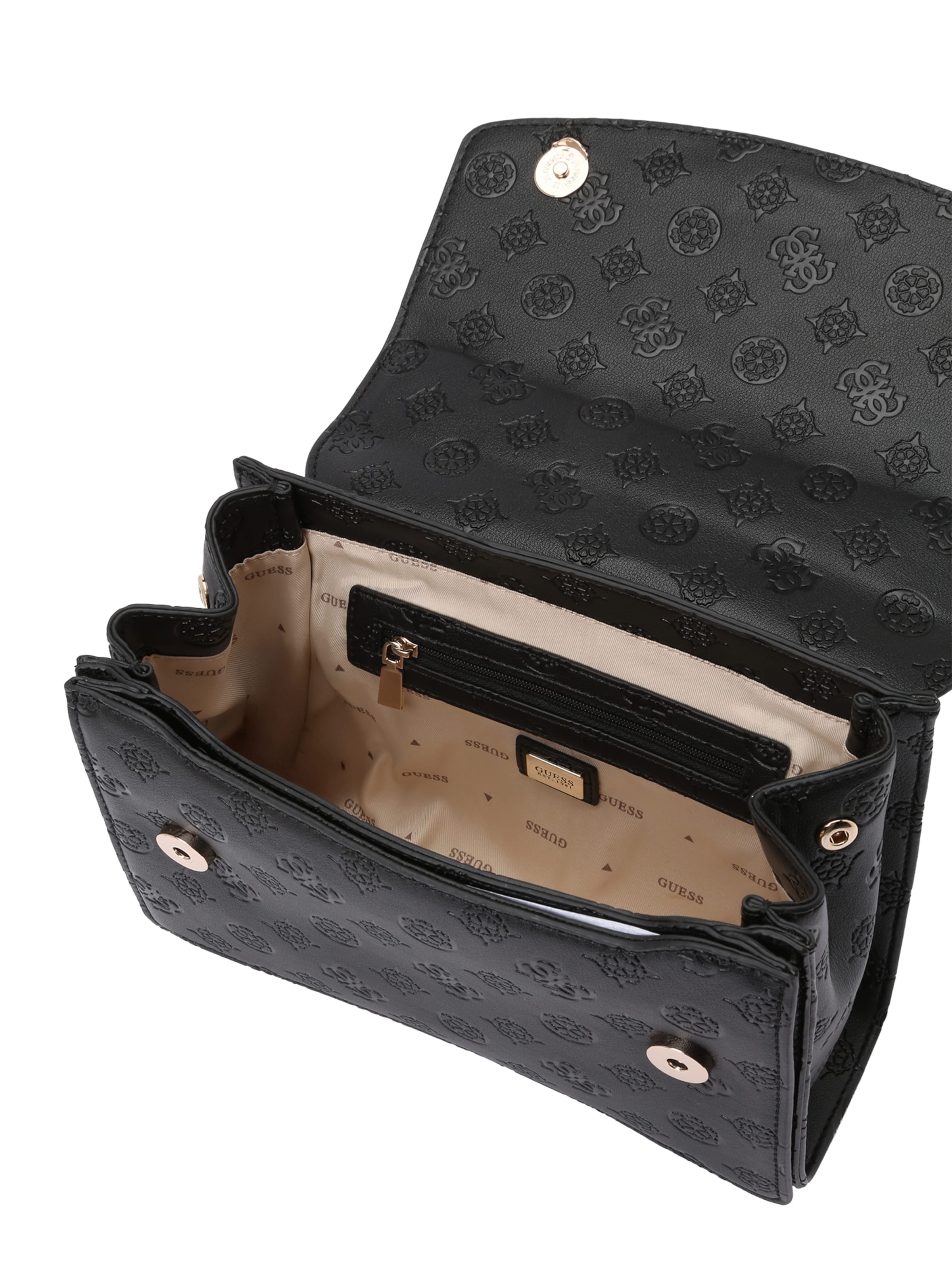 GUESS Сумка через плечо 'PHOEBE CONVERTIBLE XBODY FLAP' в Черный