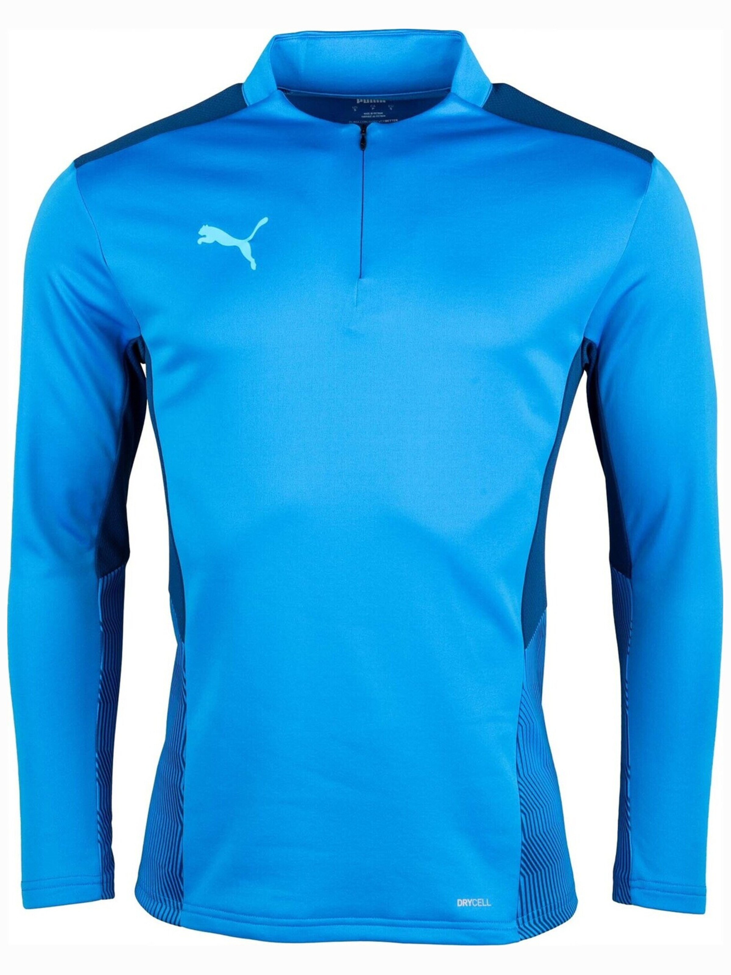 Maglietta 'Puma Teamcup 14 Zip Top' in M PUMA di colore blu, Visualizzazione prodotti