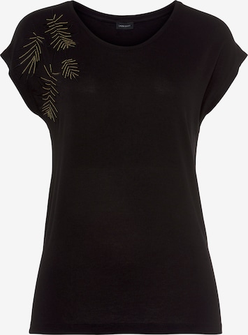LAURA SCOTT Oversized Shirt in Black: front