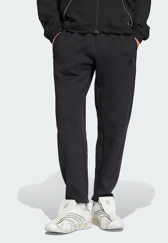 Effilé Pantalon 'Spacer' ADIDAS ORIGINALS en noir : devant