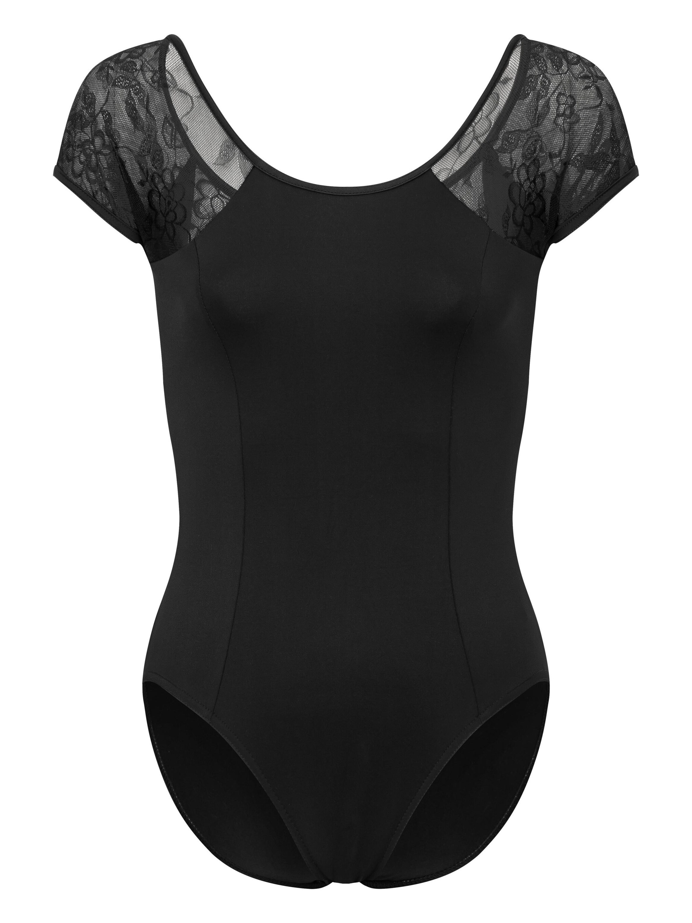 Tanzmuster Sportbody 'Maike'‌‌ in Schwarz: Vorderseite