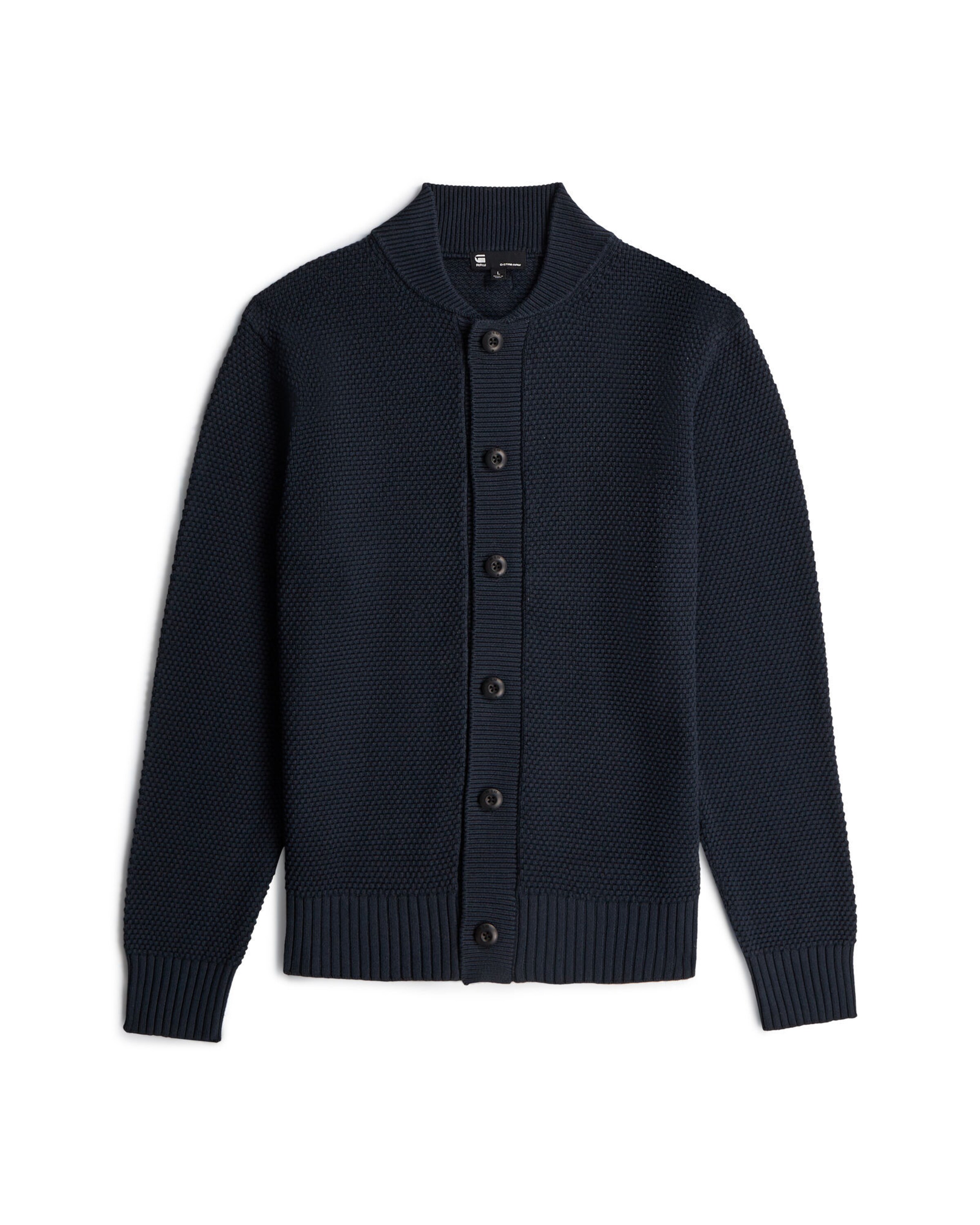 G-STAR Knit Cardigan 'Honey' in Blue: front