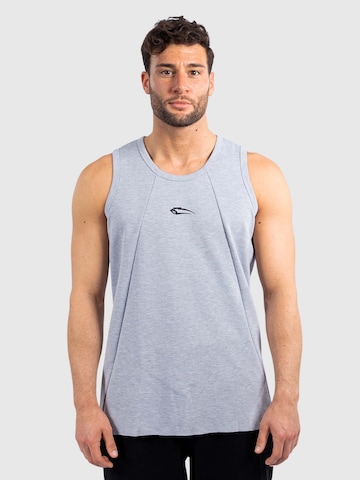 T-Shirt fonctionnel 'Wide' Smilodox en gris : devant