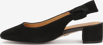 Kazar Slingback Pumps in Black: front