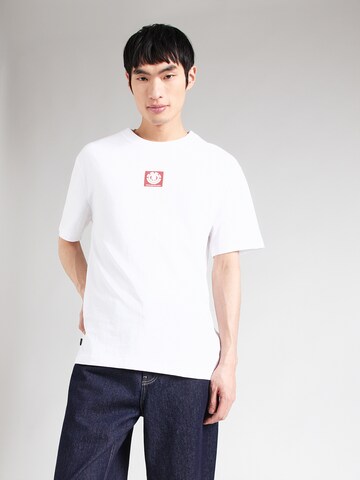 ELEMENT Тениска в бяло: отпред