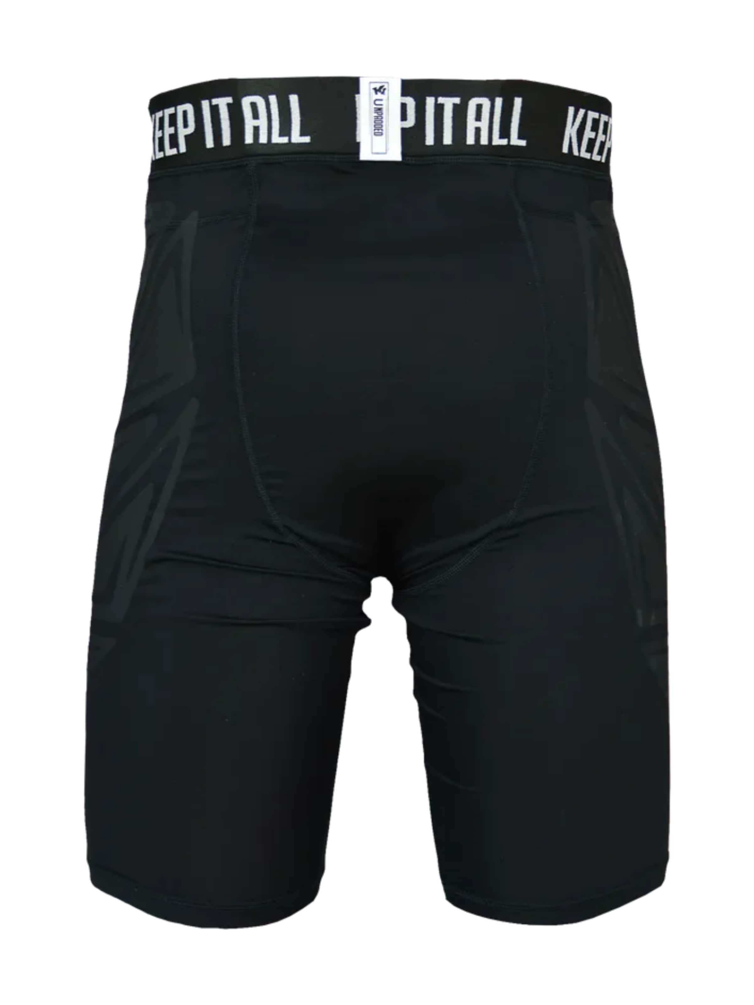 KEEPERsport Sportunterhose 'Unterziehhose ohne Polsterung (kurz)'‌‌‌‌‌ in Schwarz