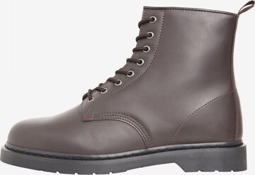 Urban Classics Lace-Up Boots in Brown: front