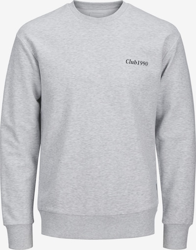 JACK & JONES Collegepaita 'JJEBradley' värissä meleerattu harmaa / musta, Tuotenäkymä