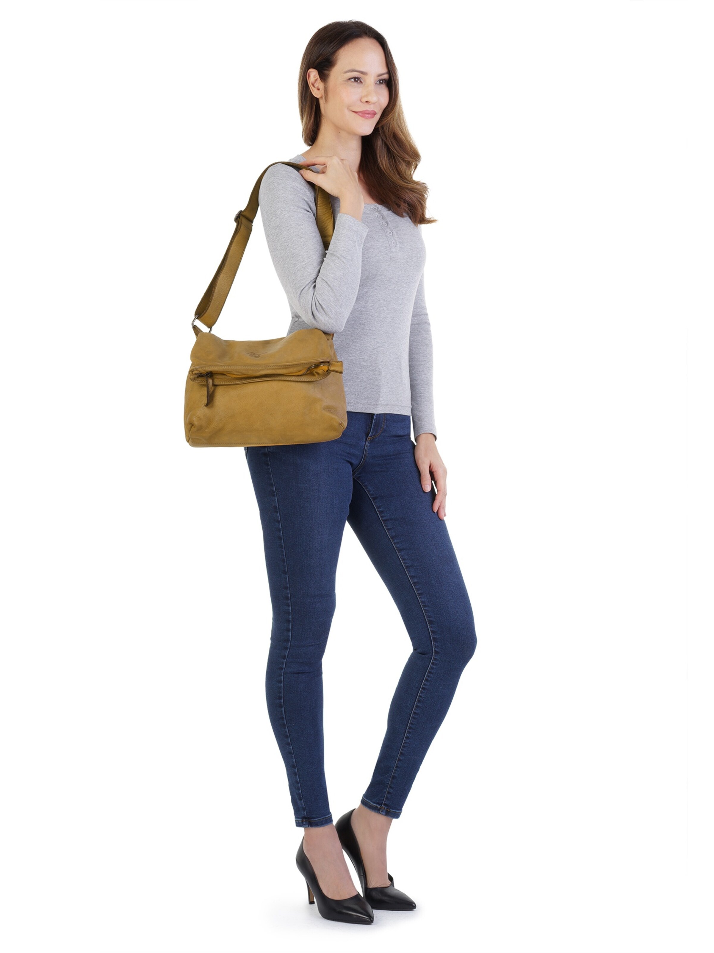 Samantha Look Crossbody Bag in Yellow