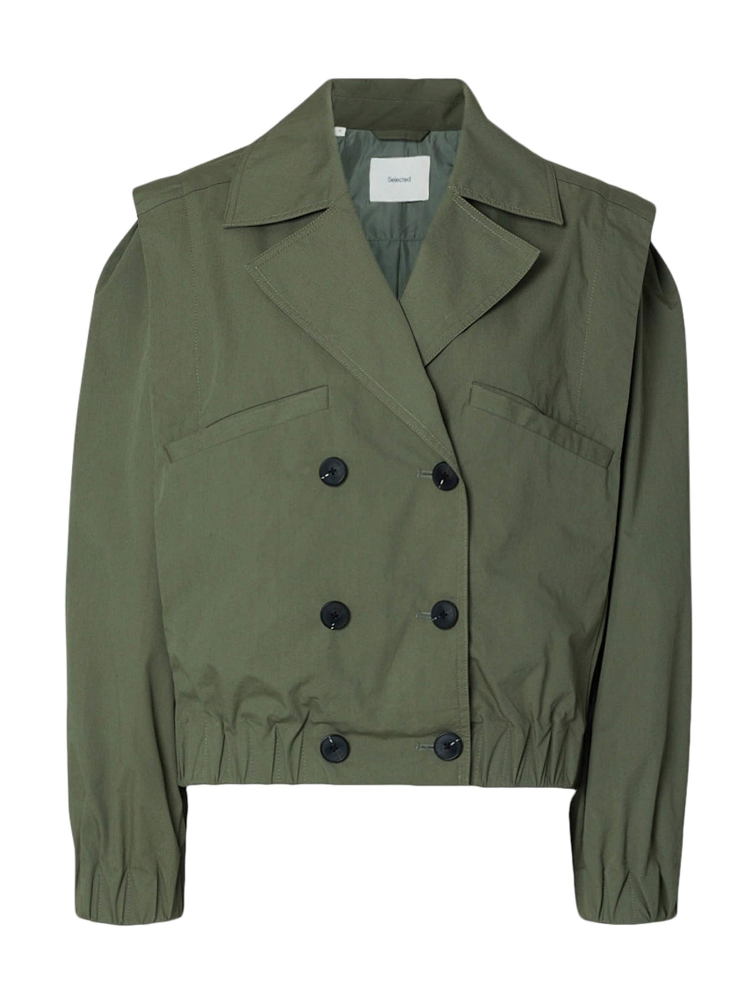 SELECTED Демисезонная куртка 'SLFSUTTON' в Цвет ели, Обзор товара