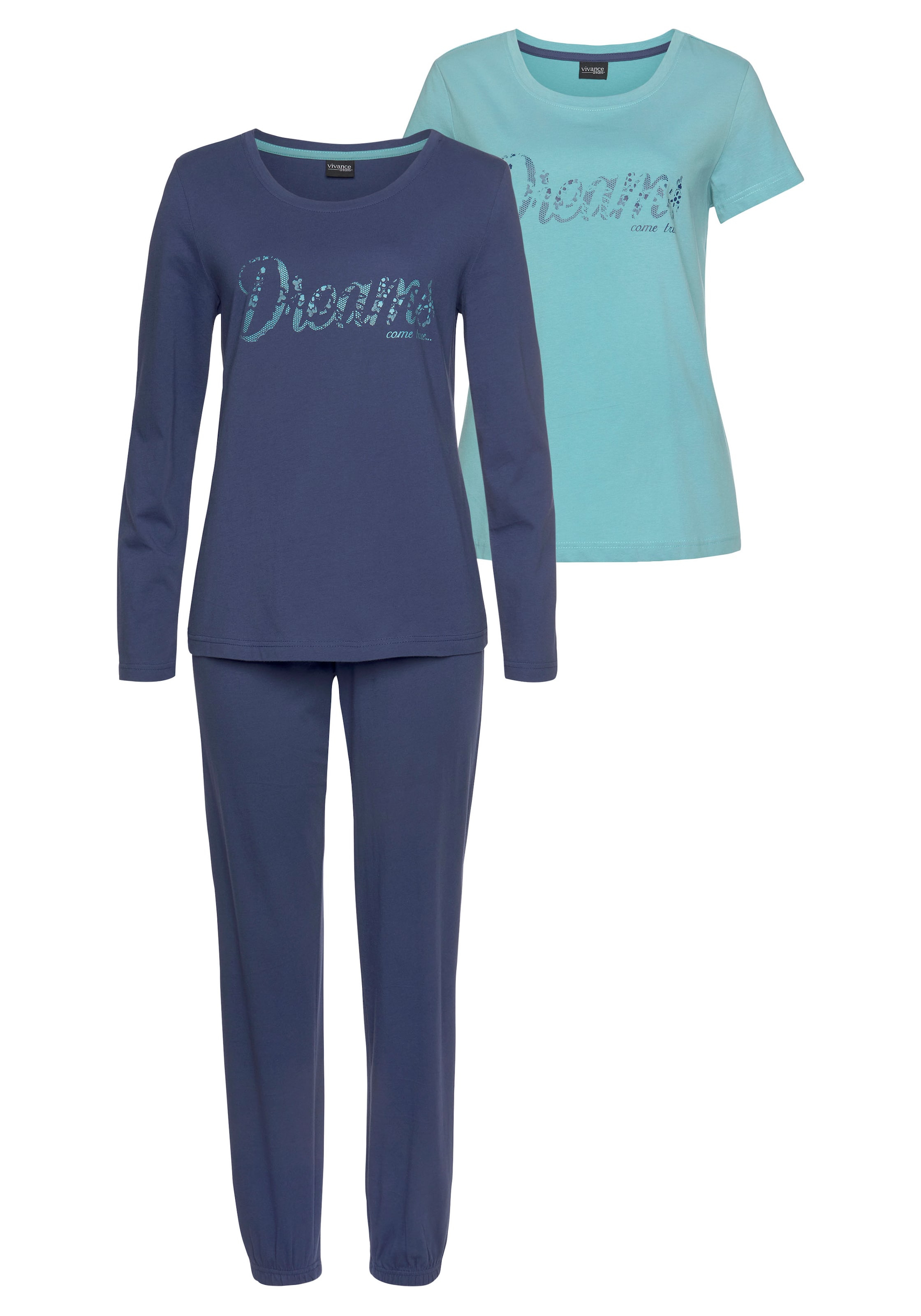 VIVANCE Pajama in Blue: front