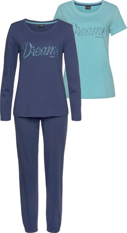 VIVANCE Pyjama in Blau