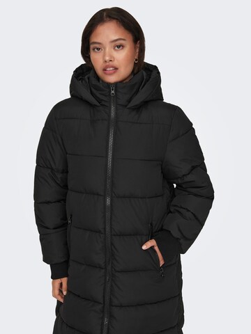 JDY Winter Coat 'Viskas' in Black