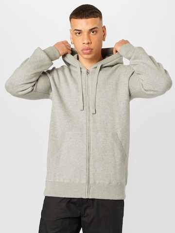 Superdry Sweatjacke 'Essential' in Grau: predná strana