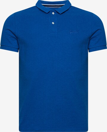 Superdry Shirt 'CLASSIC' in Blauw: voorkant