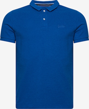 Superdry Shirt 'CLASSIC' in Blauw: voorkant