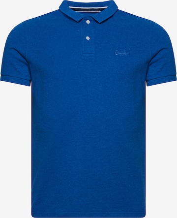 T-Shirt 'CLASSIC' Superdry en bleu : devant