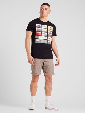 BRAVE SOUL T-Shirt 'DECAD' in Schwarz