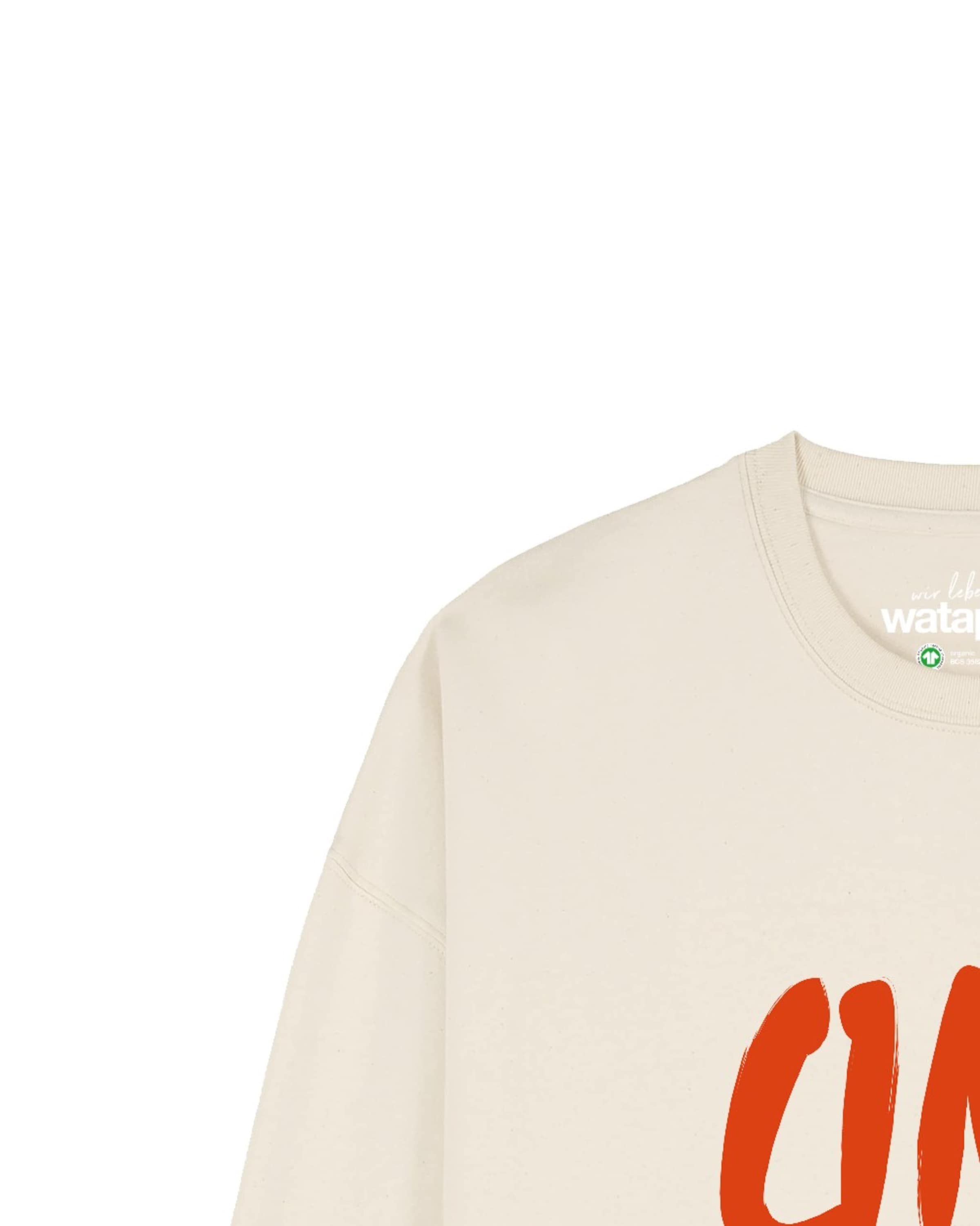 Felpa 'Cin Cin ' di Watapparel in bianco